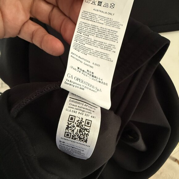 Empori Armani Men's Limited Edition Lunar New Year Capsule Dragon Joggers, M/L - Picture 9 of 9